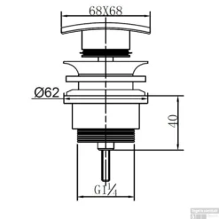 Hotbath Afvoerplug Click Waste Pal Met Schroef Vierkant Chroom 7 Hotbath Afvoerplug Click Waste Pal Met Schroef Vierkant Chroom -Goedkope Stijl Baden Winkel p710q specs 1