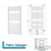 Handdoekradiator Palimi Gebogen 1175 X 600 Mm Antrciet Metallic