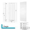 Handdoekradiator Pargia 1806 X 608 Mm Pearl Grey
