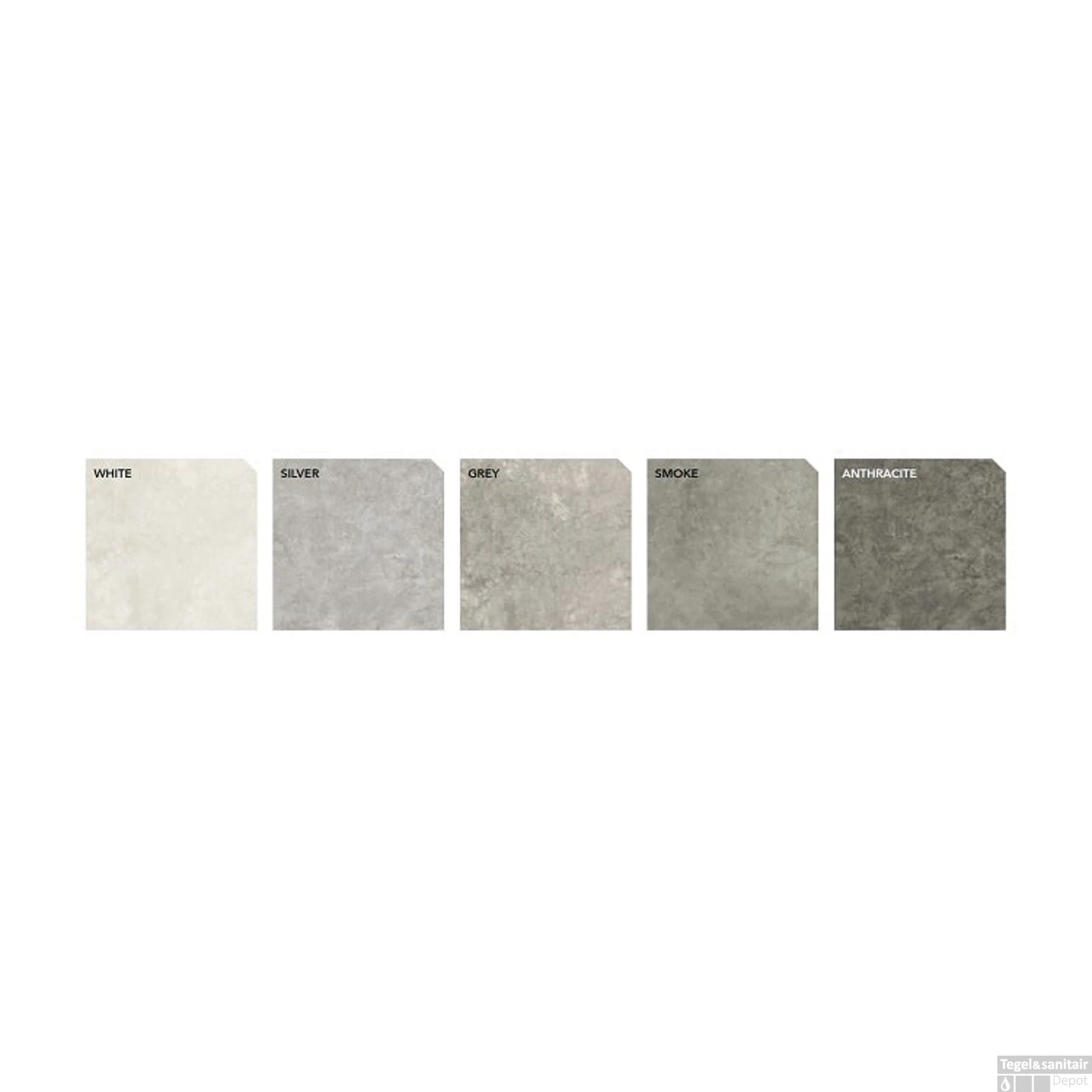 Vloertegel Energieker Parker 60X60 Cm Grey (Doosinhoud 1,44M2) 4 Vloertegel Energieker Parker 60X60 Cm Grey (Doosinhoud 1,44M2) - Afbeelding 2