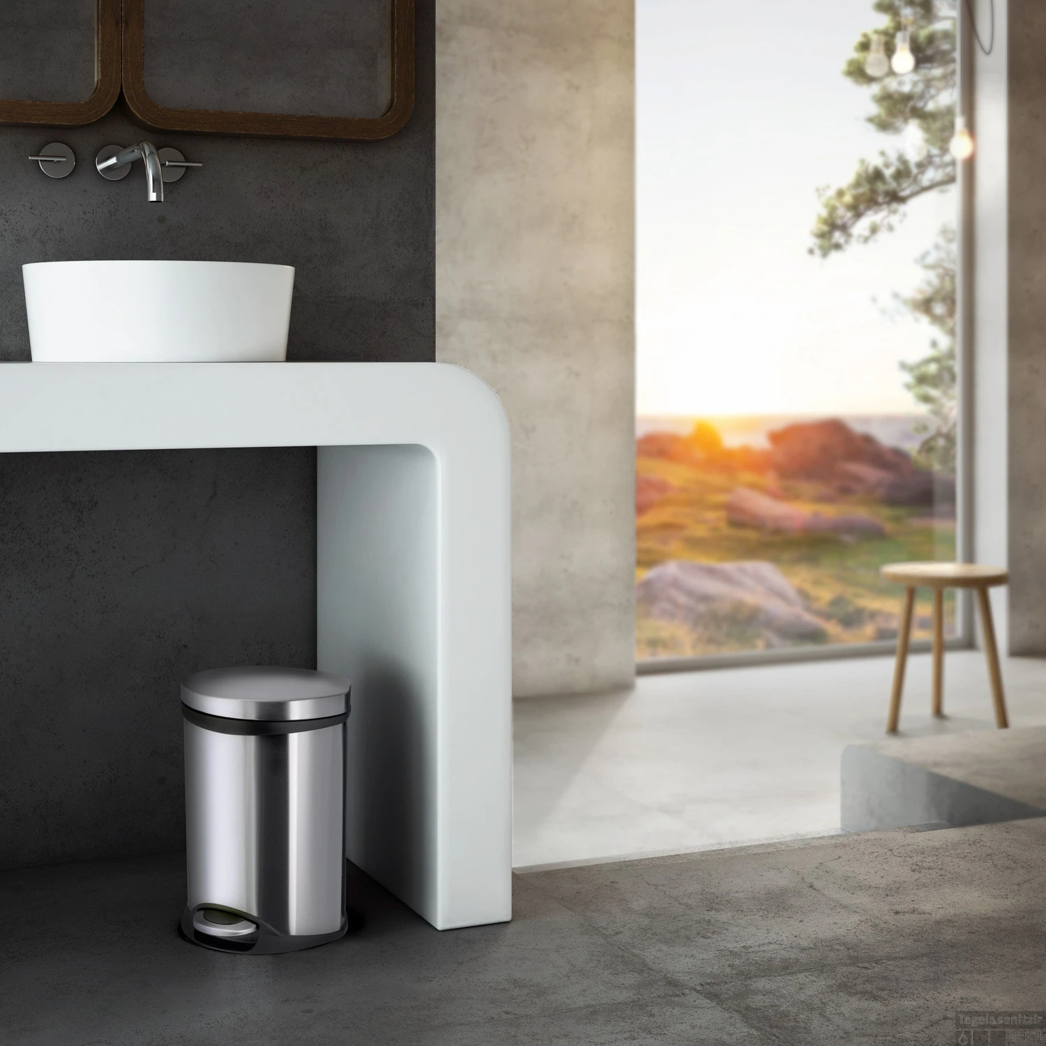 Pedaalemmer Smedbo Outline Lite 6 Liter 23,5x21,5x32 Cm Geborsteld RVS 4 Pedaalemmer Smedbo Outline Lite 6 Liter 23,5x21,5x32 Cm Geborsteld RVS - Afbeelding 2