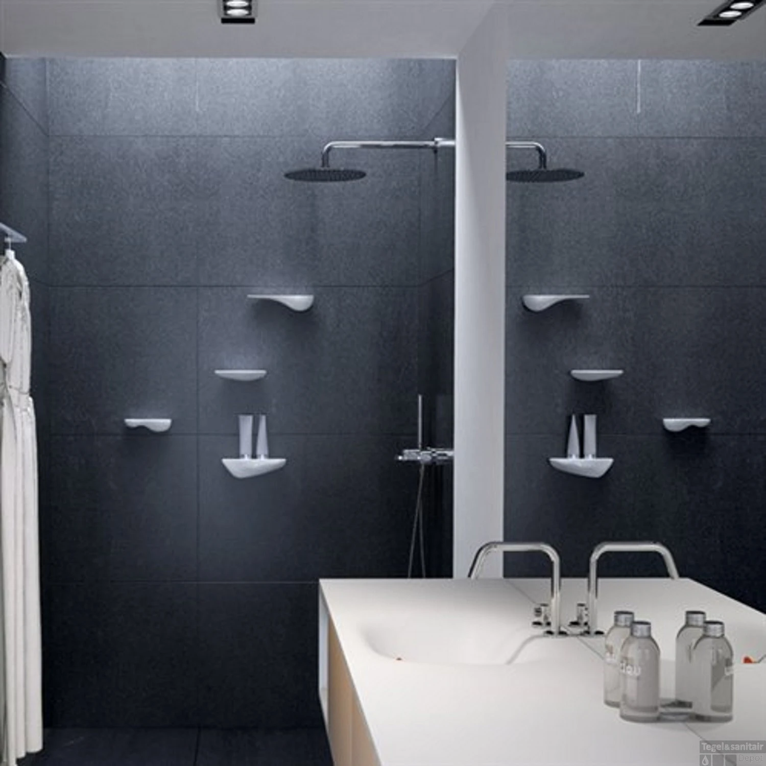 Planchet Clou Cliff 21cm Keramiek Glans Wit 6 Planchet Clou Cliff 21cm Keramiek Glans Wit - Afbeelding 4