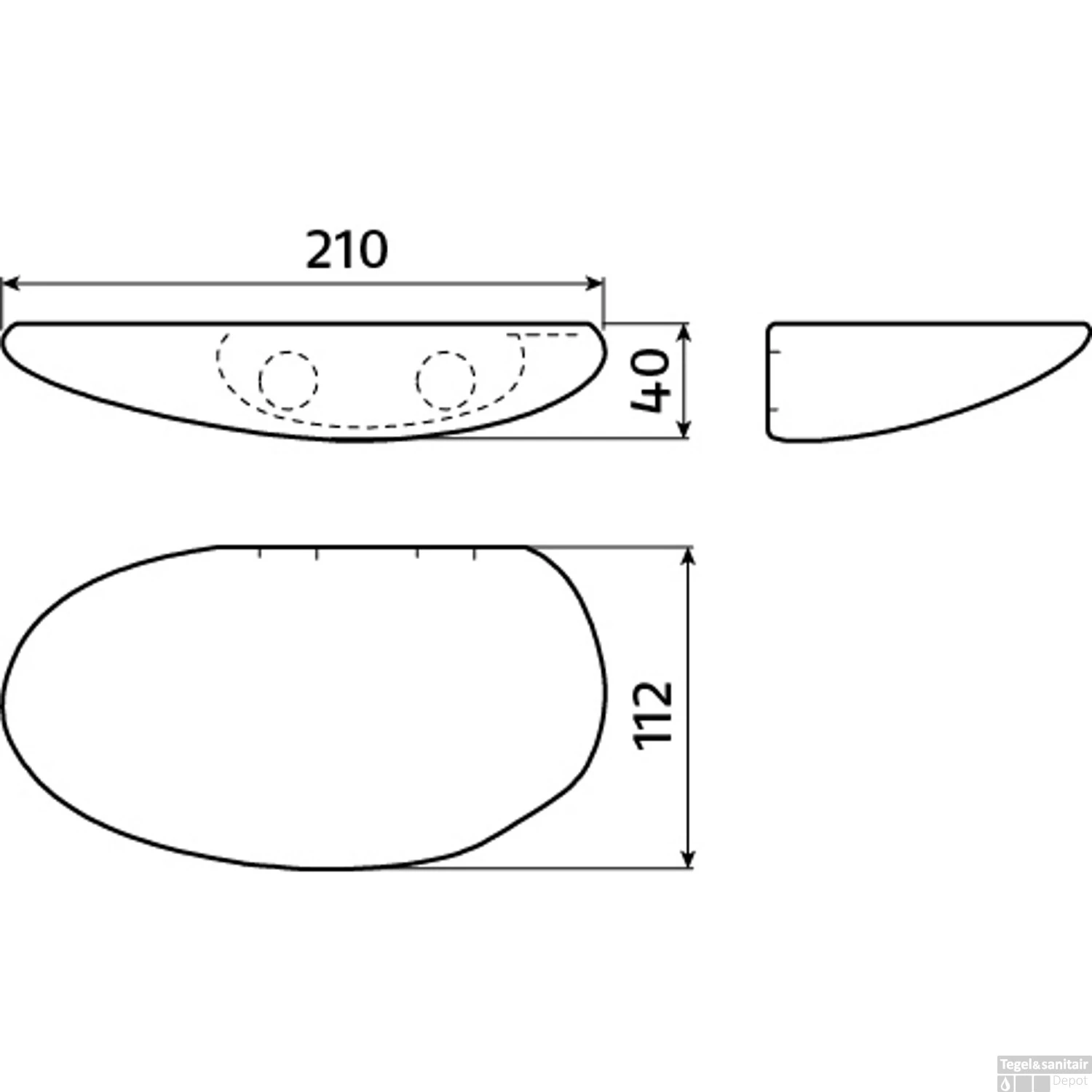 Planchet Clou Cliff 21cm Keramiek Glans Wit 9 Planchet Clou Cliff 21cm Keramiek Glans Wit - Afbeelding 7