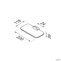 Planchet En Zeephouder Geesa Shift Chroom Met Transparant Glas -Goedkope Stijl Baden Winkel planchet en zeephouder geesa shift chroom met transparant glas tech