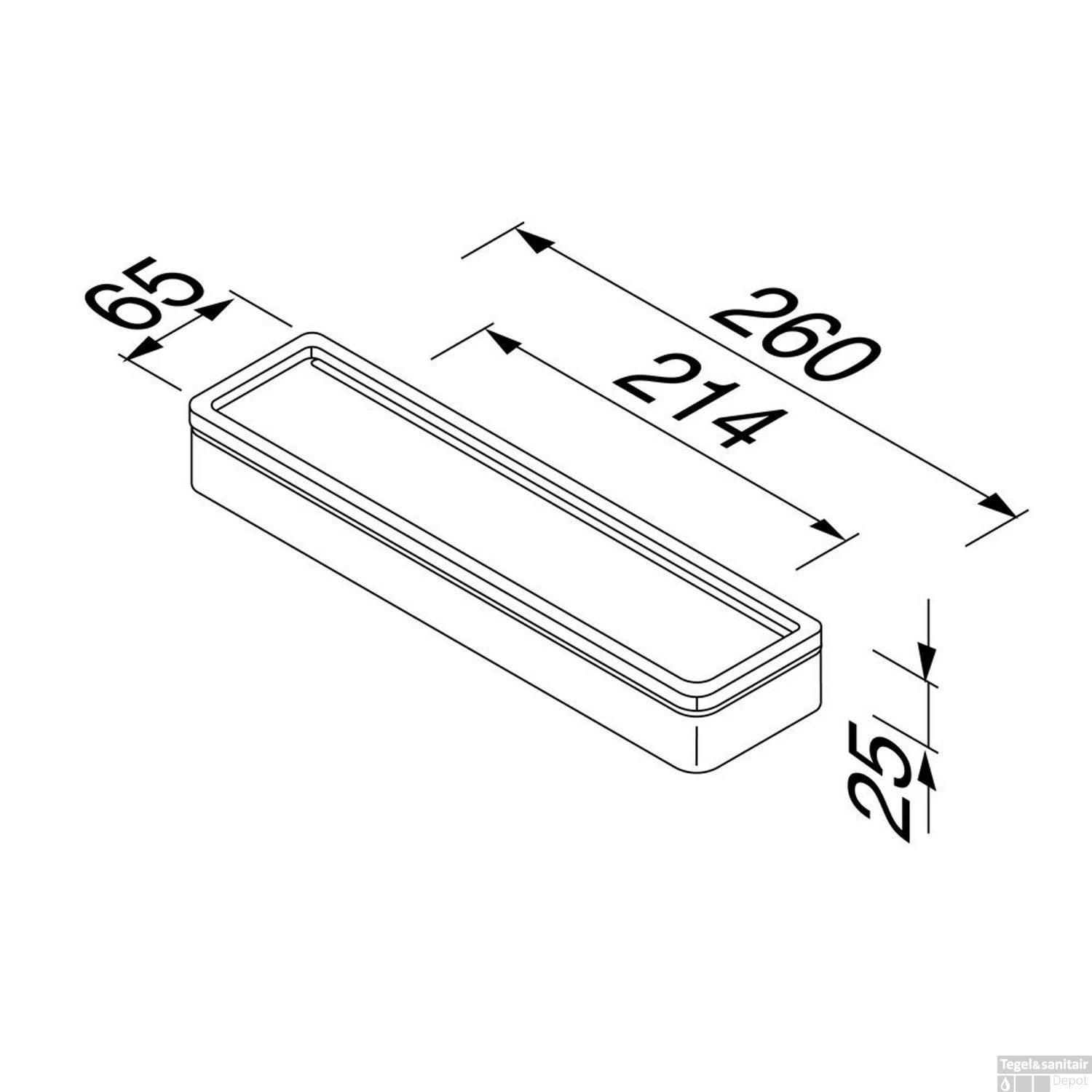 Planchet Geesa Frame 26 Cm Wit Chroom 7 Planchet Geesa Frame 26 Cm Wit Chroom - Afbeelding 5