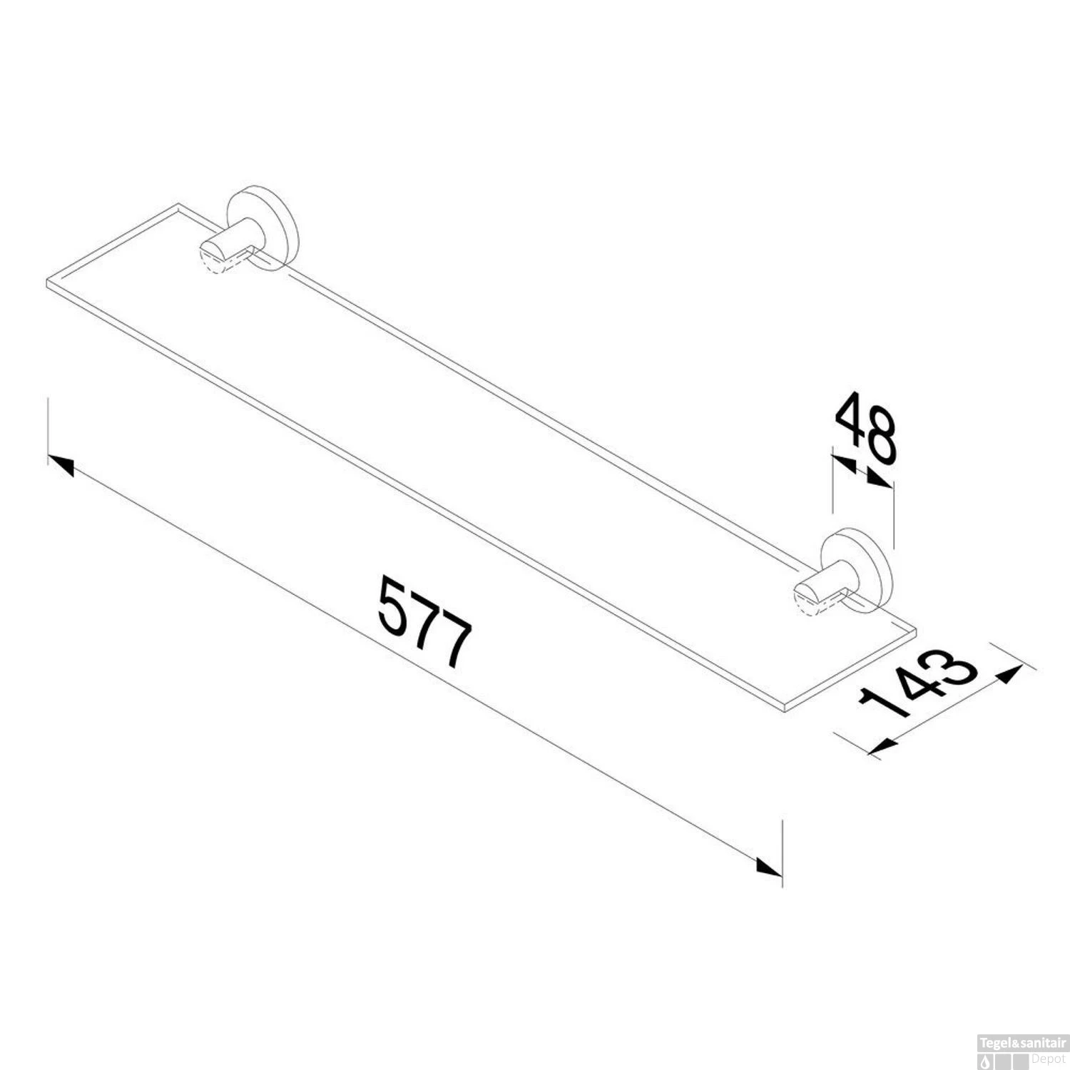 Planchet Geesa Nemox 57,7 Cm Chroom 7 Planchet Geesa Nemox 57,7 Cm Chroom - Afbeelding 5