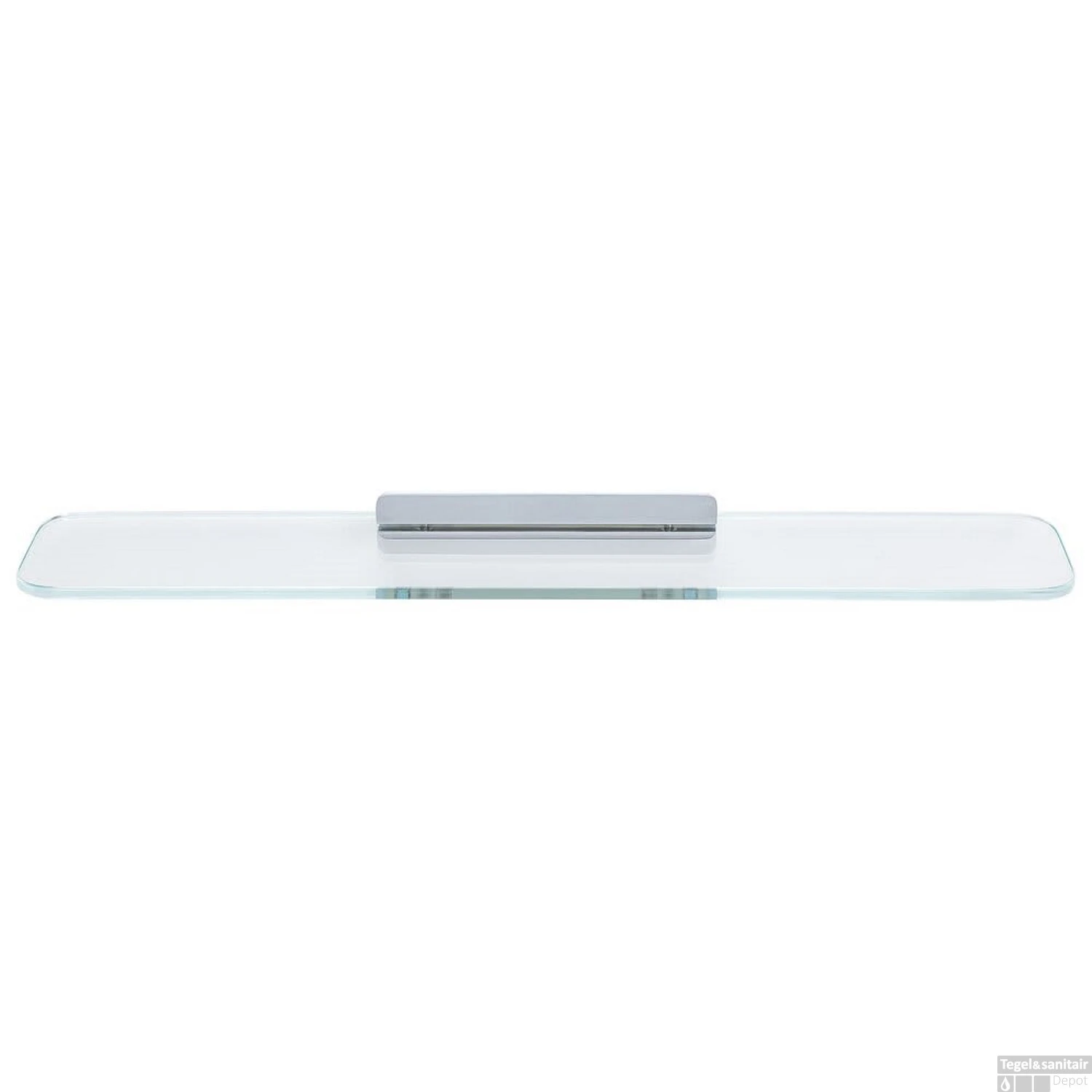 Planchet Geesa Shift Chroom Met Transparant Glas 60 Cm 4 Planchet Geesa Shift Chroom Met Transparant Glas 60 Cm - Afbeelding 2