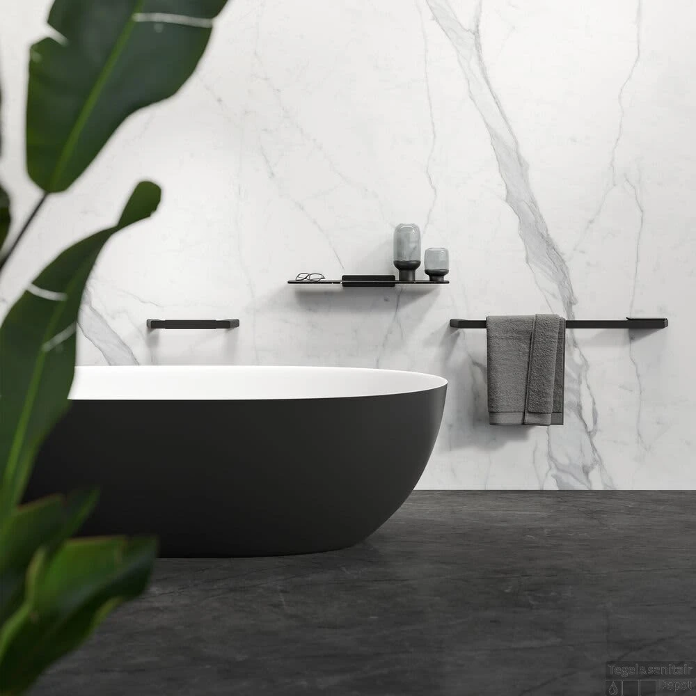 Planchet Geesa Shift Zwart Met Matzwarte Marmerlook 60 Cm 5 Planchet Geesa Shift Zwart Met Matzwarte Marmerlook 60 Cm - Afbeelding 3