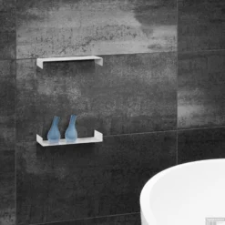 Planchet Inbouw LoooX CShelf 80x10cm Gecoat Staal Antraciet -Goedkope Stijl Baden Winkel planchet inbouw looox cshelf 80x10cm gecoat staal antraciet plg2330655 4