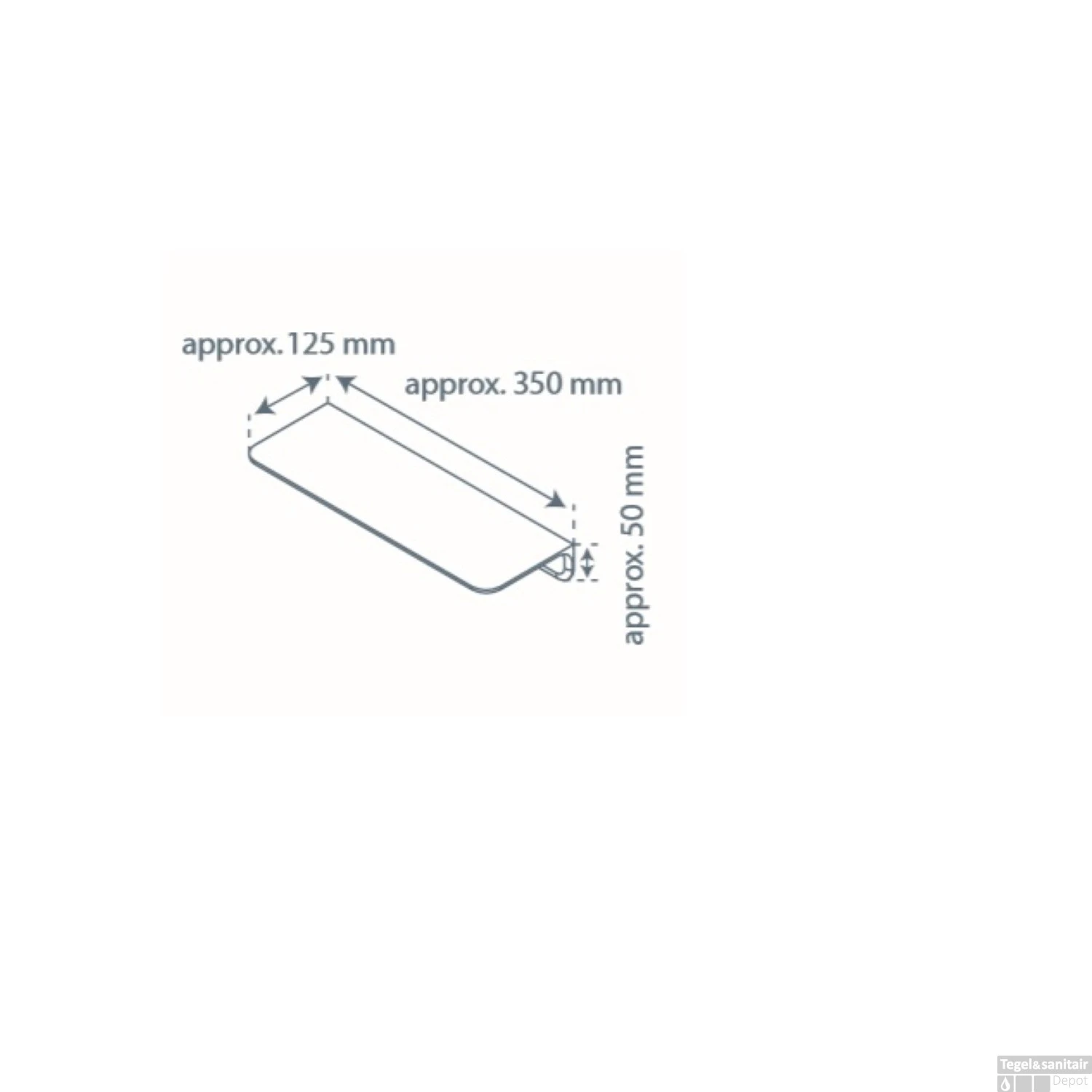 Planchet Schutte Wit 350 X 125 Mm 7 Planchet Schutte Wit 350 X 125 Mm - Afbeelding 5