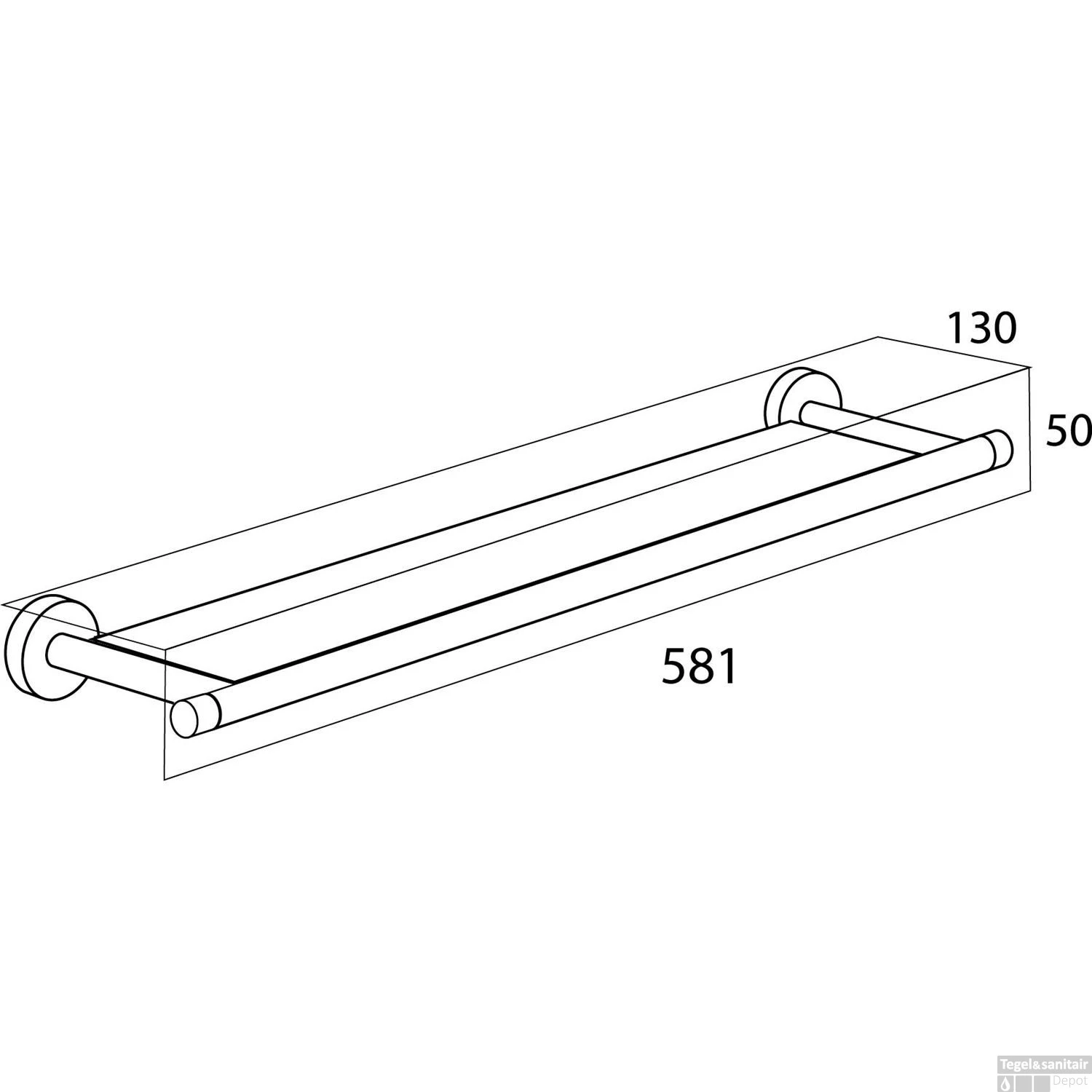 Planchet Tiger Boston 58 Cm RVS 5 Planchet Tiger Boston 58 Cm RVS - Afbeelding 3