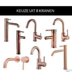 Waskomset BWS Rond 26x12 Cm Keramiek Glanzend Wit / Koper (inclusief Kraan, Afvoer En Sifon) 9 Waskomset BWS Rond 26x12 Cm Keramiek Glanzend Wit / Koper (inclusief Kraan, Afvoer En Sifon) -Goedkope Stijl Baden Winkel plg0271102setkoper waskomset bws rond 26x12 cm keramiek glanzend wit koper inclusief kraan afvoer en sifon 3