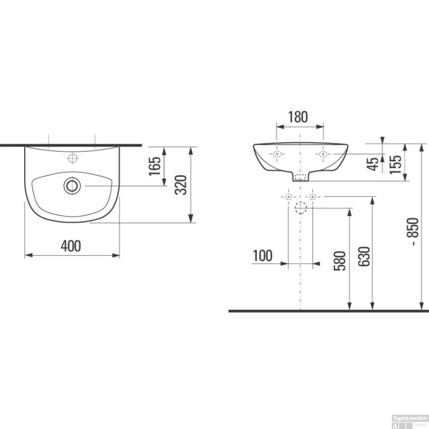 Plieger Fontein Brussel 40X32Cm Wit 4 Plieger Fontein Brussel 40X32Cm Wit - Afbeelding 2