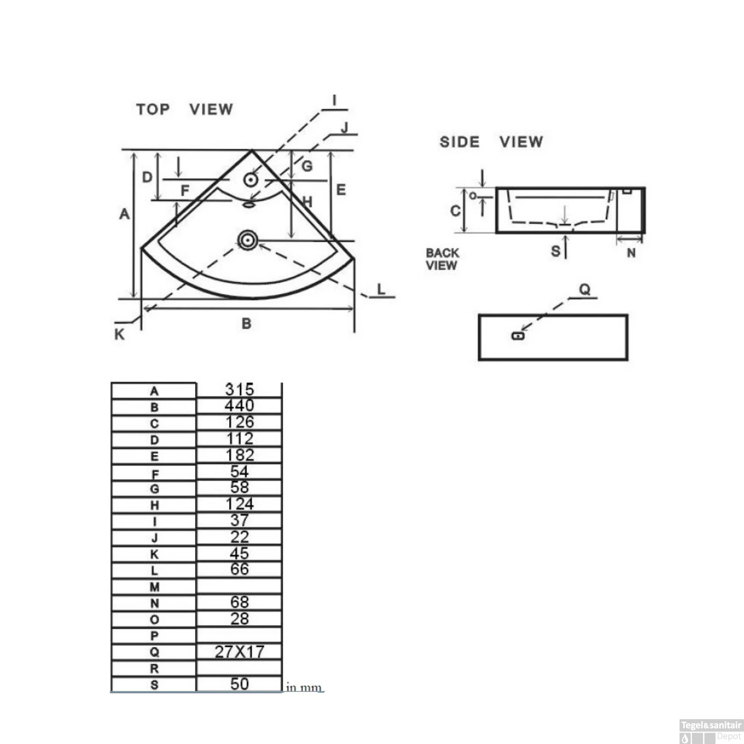 Plieger Hoekfontein Miami 32x32 Cm Wit Met Kraangat Zonder Overloop 4 Plieger Hoekfontein Miami 32x32 Cm Wit Met Kraangat Zonder Overloop - Afbeelding 2