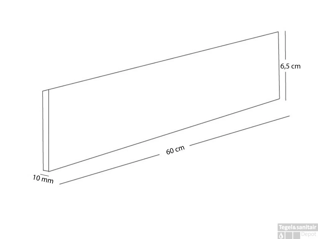 Plint T.b.v. Piet Boon Mono Luna 6,5x60 Cm Beige 2 Plint T.b.v. Piet Boon Mono Luna 6,5x60 Cm Beige