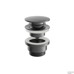 Plug Hotbath Archie Clickplug Schroef Rond Geborsteld Gunmetal PVD