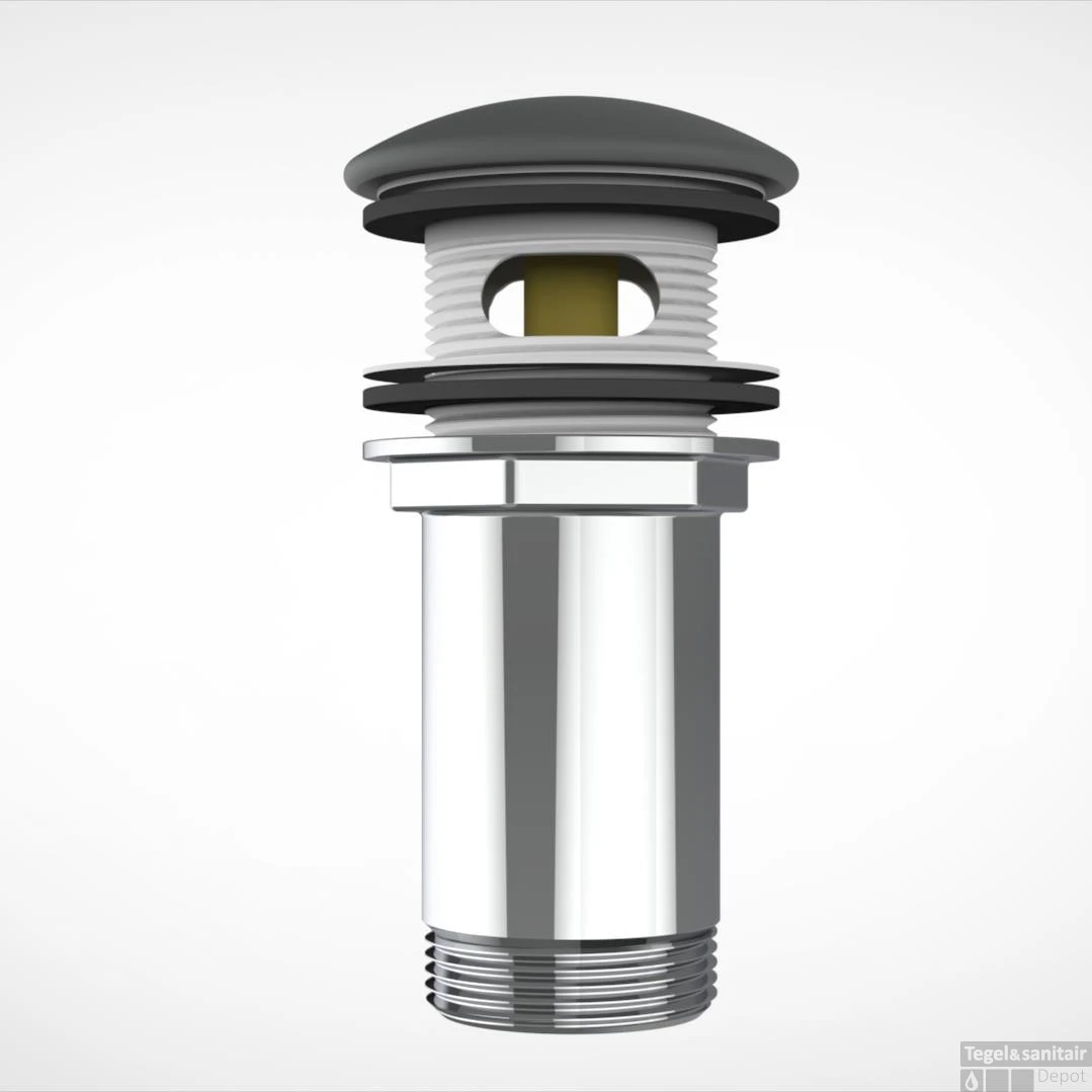 Pop-up Waste Wastafel Arcqua 1-1/4 Universeel Mat Grijs 3 Pop-up Waste Wastafel Arcqua 1-1/4 Universeel Mat Grijs
