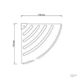 Hoek Planchet Sapho Smart 17.8x17.8 Cm Chroom -Goedkope Stijl Baden Winkel pt003 hoek planchet sapho smart 17.8x17.8 cm chroom 2