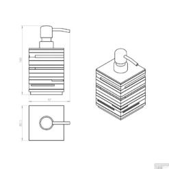 Zeepdispenser Sapho Quadrotto Vrijstaand 430 ML Polyresin Beige -Goedkope Stijl Baden Winkel qu8166 zeepdispenser sapho quadrotto vrijstaand 430 ml polyresin beige 2