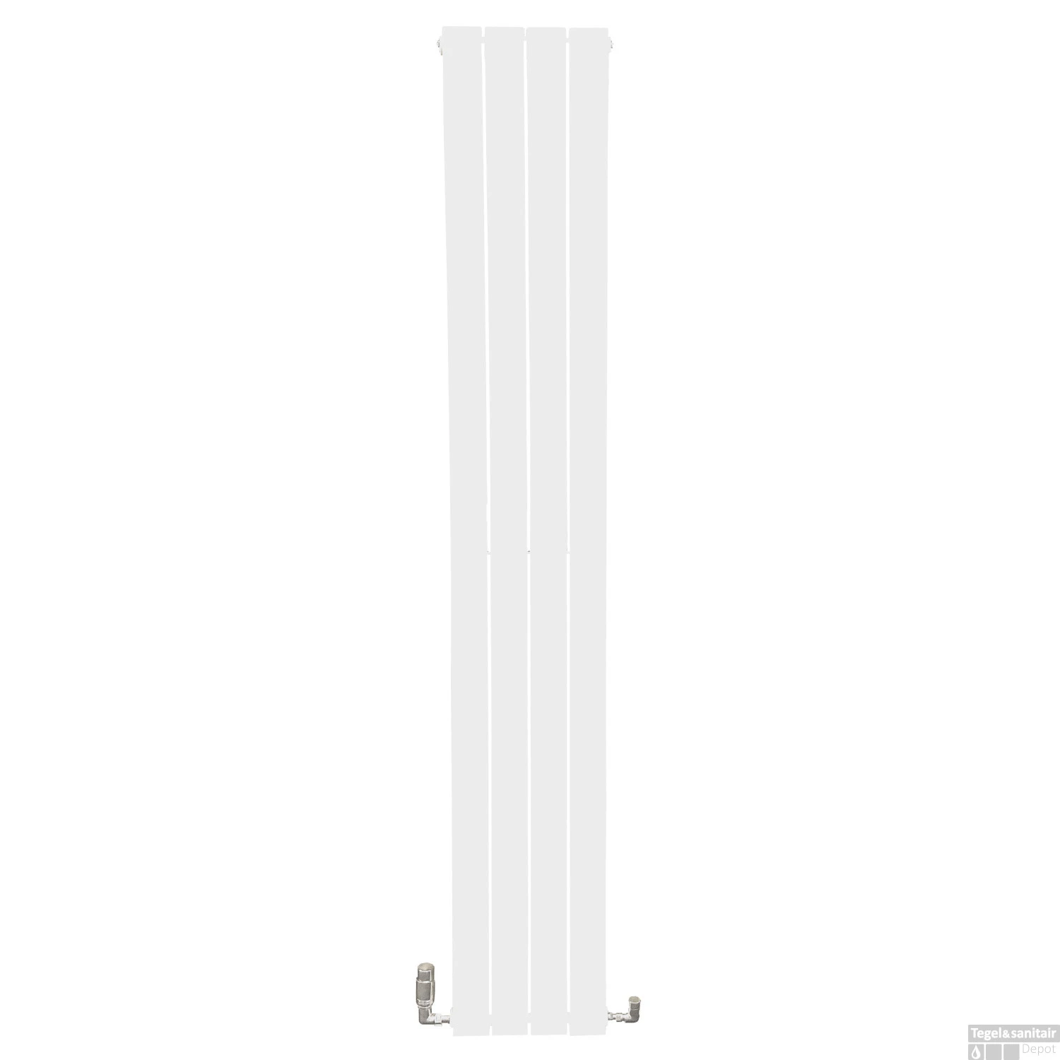 Radiator Boss & Wessing Jarmilo 200x30 Cm Midden Onder Aansluiting Dubbel Wit (974 Watt) - Afbeelding 2