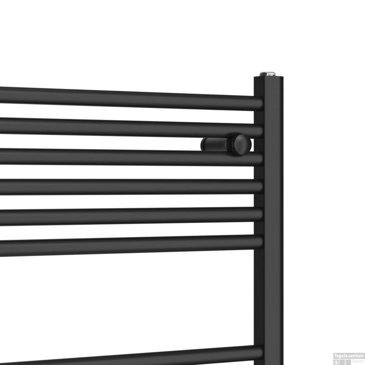 Radiator Boss & Wessing Saniro 60x120cm Middenaansluiting Mat Zwart 4 Radiator Boss & Wessing Saniro 60x120cm Middenaansluiting Mat Zwart - Afbeelding 2