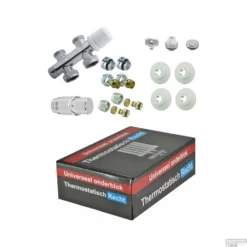 Radiator Onderblok Wiesbaden Recht Chroom (Voor Midden Aansluiting) -Goedkope Stijl Baden Winkel radiator onderblok wiesbaden recht chroom detail2