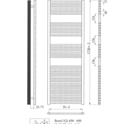 Radiator Sanicare Standaard Recht 920 Watt Inclusief Ophanging 45x172 Cm Inox-Look 15 Radiator Sanicare Standaard Recht 920 Watt Inclusief Ophanging 45x172 Cm Inox-Look -Goedkope Stijl Baden Winkel radiator sanicare standaard recht 920 watt inclusief ophanging 45x172 tech 1