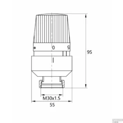 Radiatorventiel Thermostatisch Riko 1/2''x15 Mm Axiaal Mat Zwart -Goedkope Stijl Baden Winkel radiatorventiel thermostatisch riko axiaal mat zwart tech