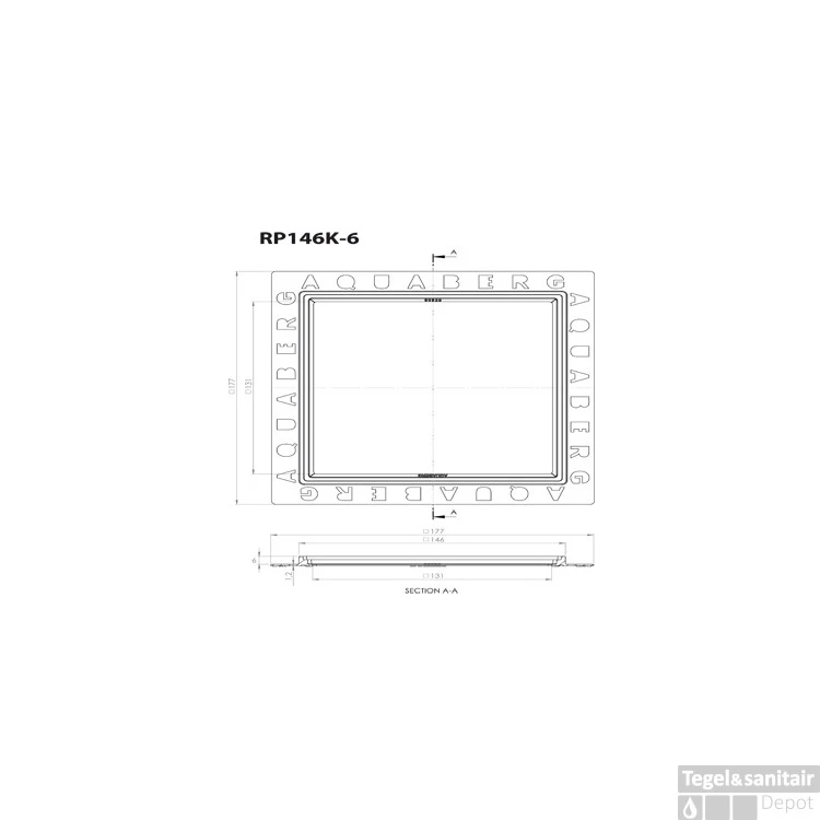 Renovatievloerput Rooster Aquaberg Met 1 Aansluiting 14.6x14.6x0.6 Cm RVS 5 Renovatievloerput Rooster Aquaberg Met 1 Aansluiting 14.6x14.6x0.6 Cm RVS - Afbeelding 3