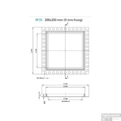Renovatievloerput Rooster Aquaberg RP20 Met 1 Aansluiting 20x20x0.9 Cm RVS -Goedkope Stijl Baden Winkel renovatievloerput rooster aquaberg rp20 met 1 aansluiting 20x0.9 cm rvs tech