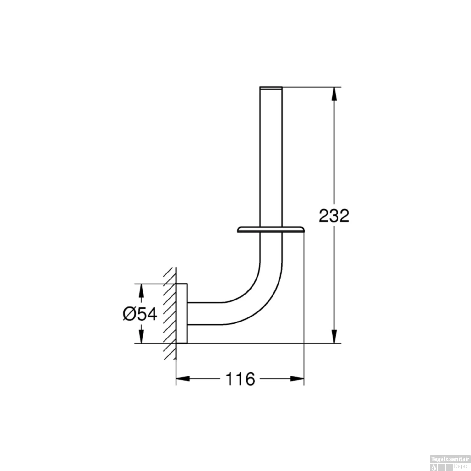 Reserve Toiletrolhouder Grohe Essentials New Wandmontage Cool Sunrise Geborsteld 4 Reserve Toiletrolhouder Grohe Essentials New Wandmontage Cool Sunrise Geborsteld - Afbeelding 2