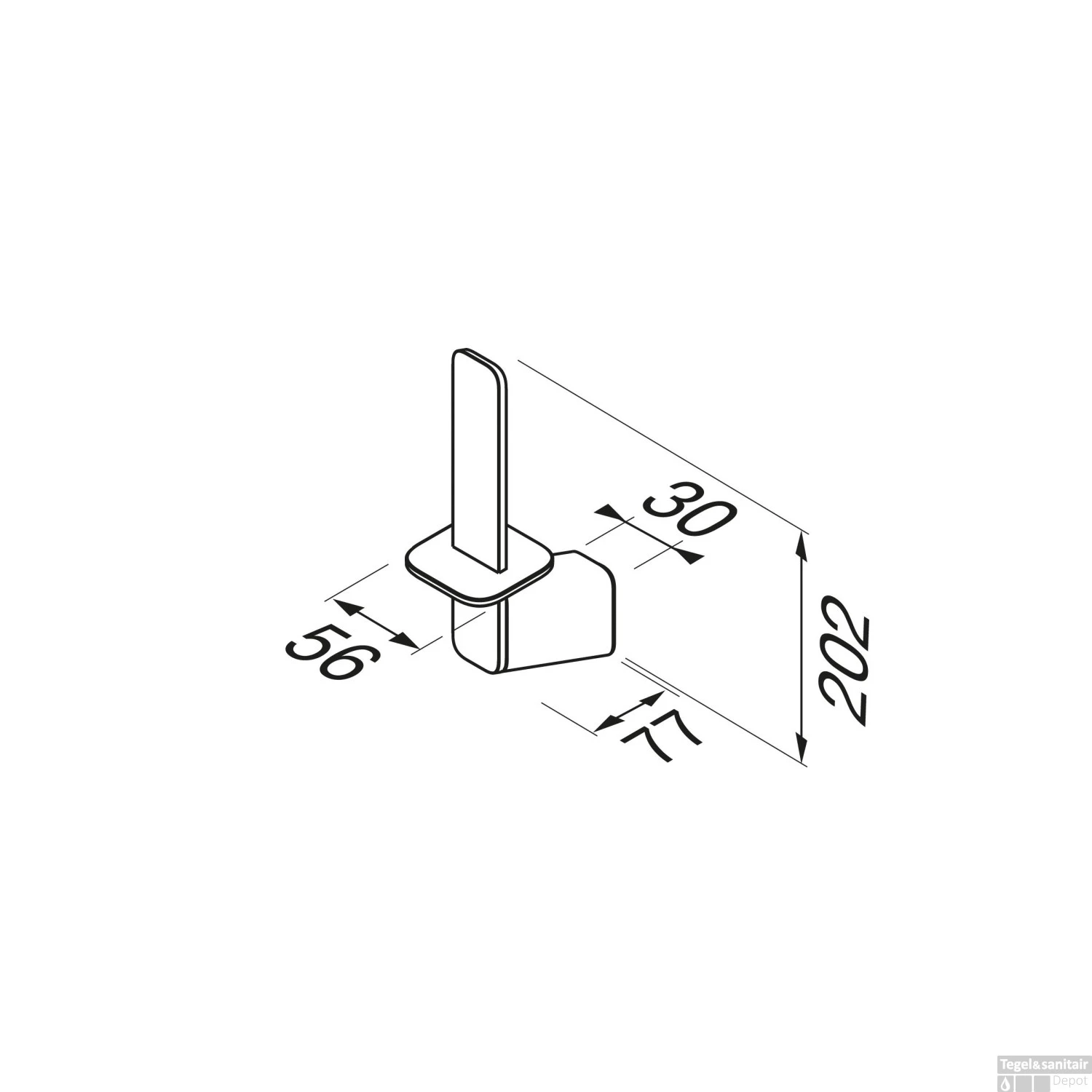 Reserverolhouder Geesa Shift Zwart 6 Reserverolhouder Geesa Shift Zwart - Afbeelding 4