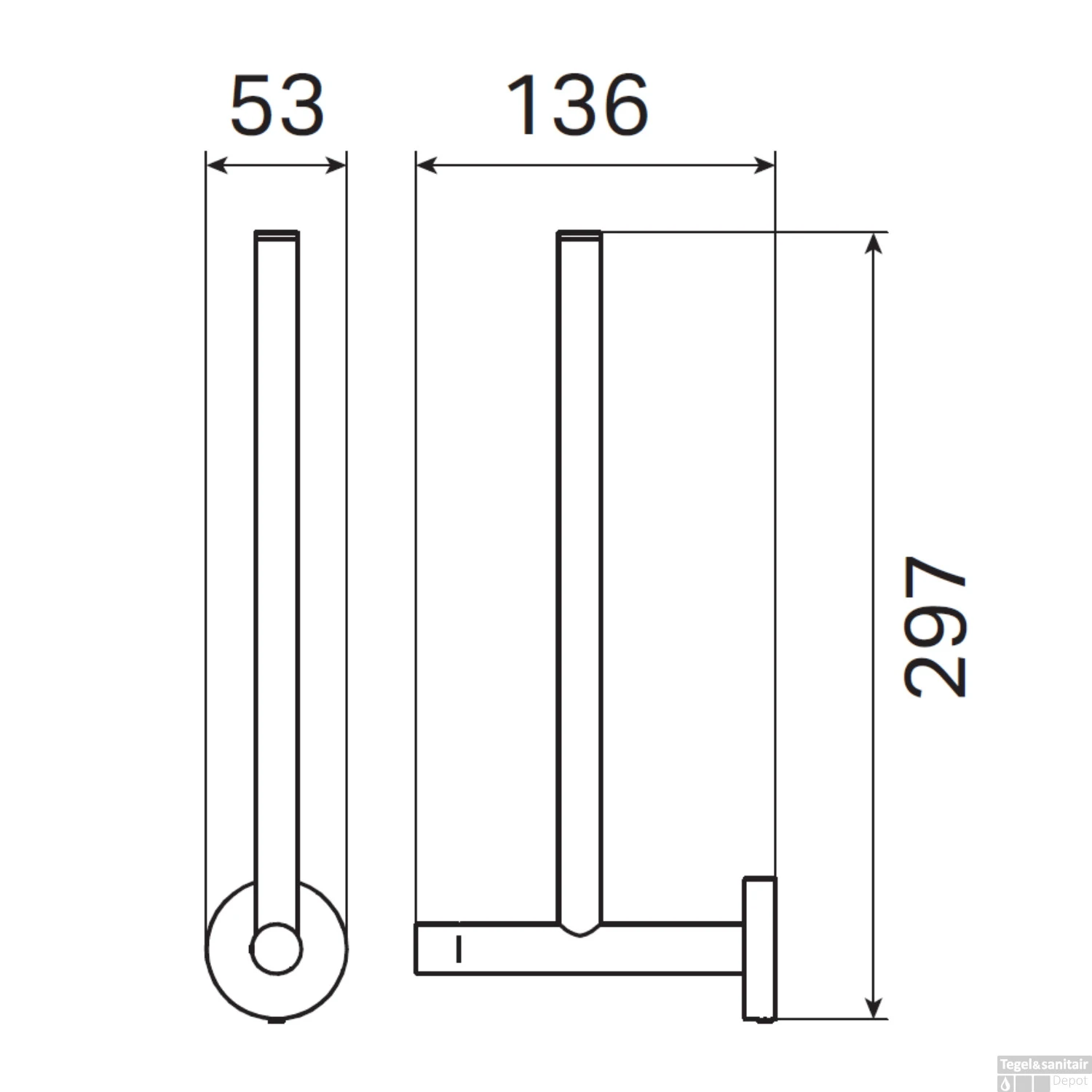 Reserverolhouder Haceka Kosmos Geborsteld Grafiet 6 Reserverolhouder Haceka Kosmos Geborsteld Grafiet - Afbeelding 4