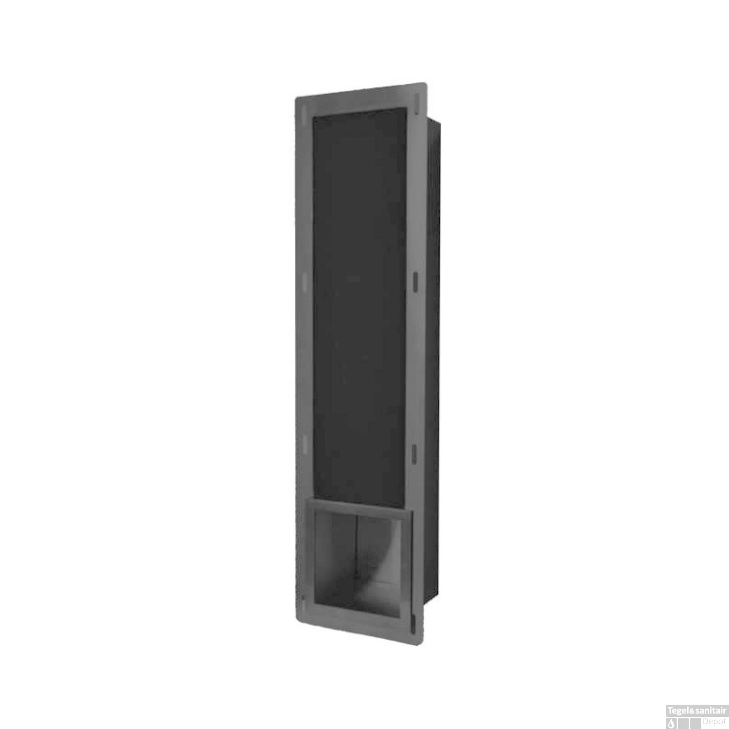 Reserverolhouder Inbouw Saniliux Mat Zwart 3 Reserverolhouder Inbouw Saniliux Mat Zwart