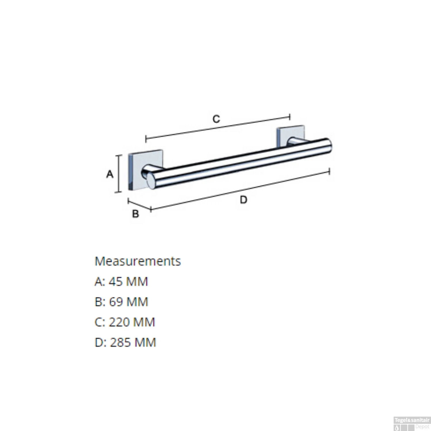 Badgreep Smedbo House Chroom 5 Badgreep Smedbo House Chroom - Afbeelding 3