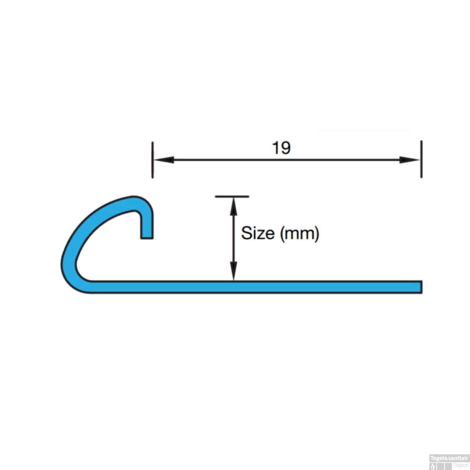 Ox Tegelprofiel Rondex Rond Open RVS Gepolijst 10 Mm 4 Ox Tegelprofiel Rondex Rond Open RVS Gepolijst 10 Mm - Afbeelding 2