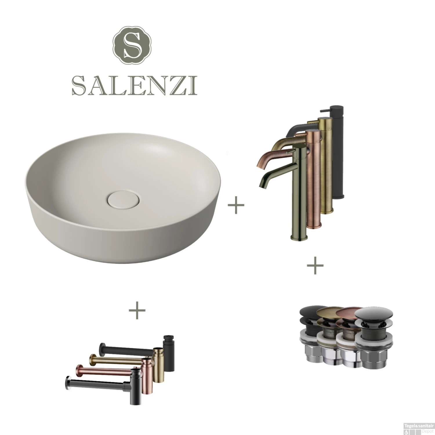 Salenzi Waskomset Form 45x12 Cm Incl Hoge Kraan Mat Grijs (Keuze Uit 4 Kleuren Kranen) 3 Salenzi Waskomset Form 45x12 Cm Incl Hoge Kraan Mat Grijs (Keuze Uit 4 Kleuren Kranen)