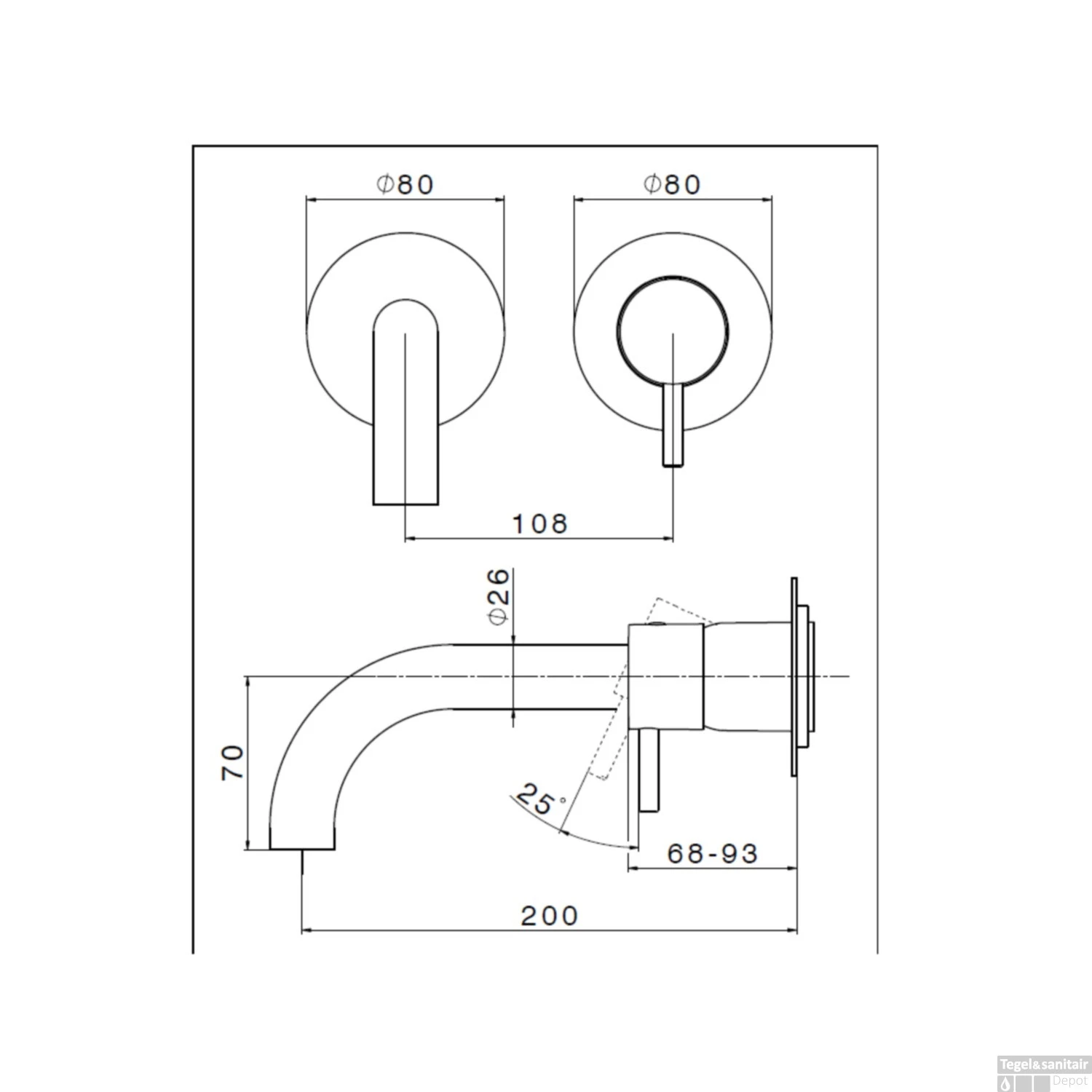 Salenzi Waskomset Unica Round 40x20 Cm Mat Antraciet (Keuze Uit 4 Kleuren Kranen) - Afbeelding 6