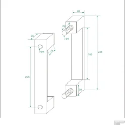 Scharnierset + Hendel Tbv Nisdeur Wiesbaden Zonder Profiel Geborsteld Messing -Goedkope Stijl Baden Winkel scharnierset hendel tbv nisdeur wiesbaden zonder profiel geborsteld messing tech1
