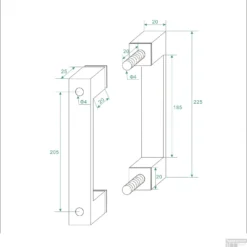 Scharnierset + Hendel Tbv Nisdeur Wiesbaden Zonder Profiel Mat Wit -Goedkope Stijl Baden Winkel scharnierset hendel tbv nisdeur wiesbaden zonder profiel mat wit tech1