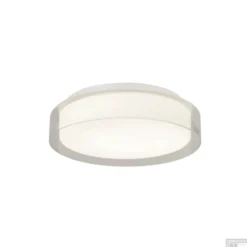Plafond/Wandlamp Bellezza Bagno Bart IP44 3000 Kelvin 40x10,5 Cm SMD LED Mat Wit Glas/Helder Glas