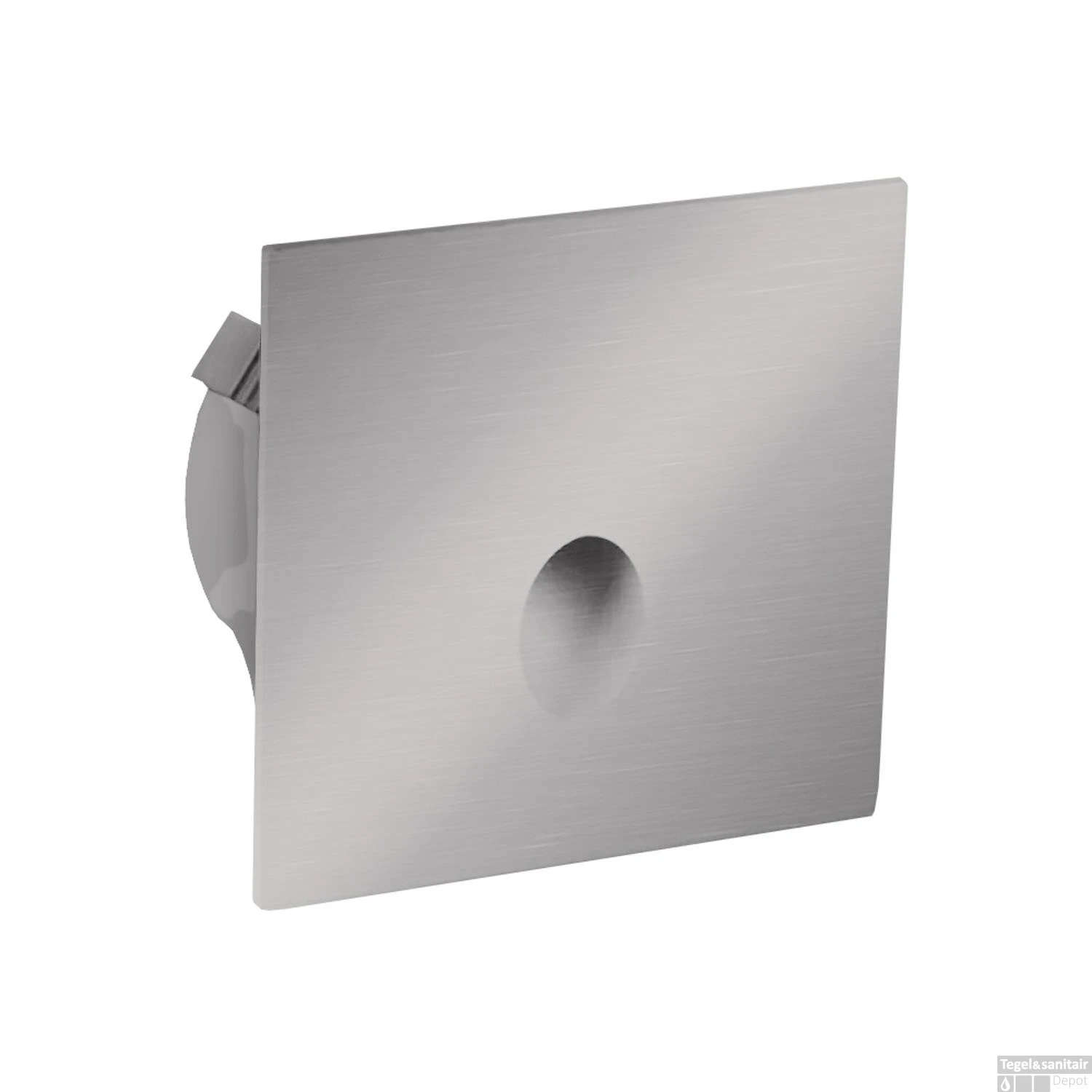 Inbouw Led-Spot Bellezza Bagno Brent IP65 3000 Kelvin 7x6x4 Cm MOD1W LED Satijn Nikkel