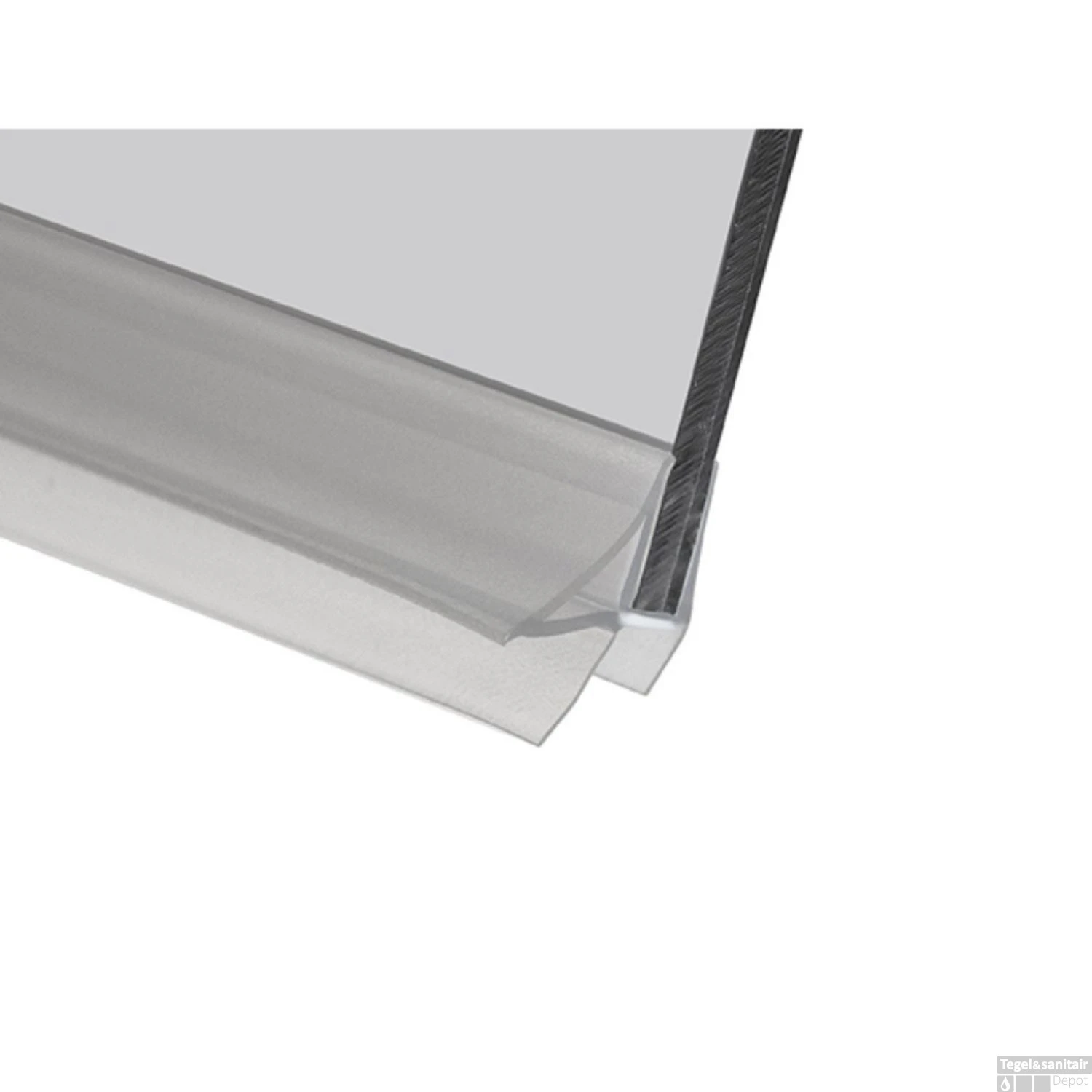 Afdichtprofiel Douchedeurstrip Sealskin Horizontaal Met Aansluit-/afsluitdelen Voor 8 Mm (per Stuk) 4 Afdichtprofiel Douchedeurstrip Sealskin Horizontaal Met Aansluit-/afsluitdelen Voor 8 Mm (per Stuk) - Afbeelding 2