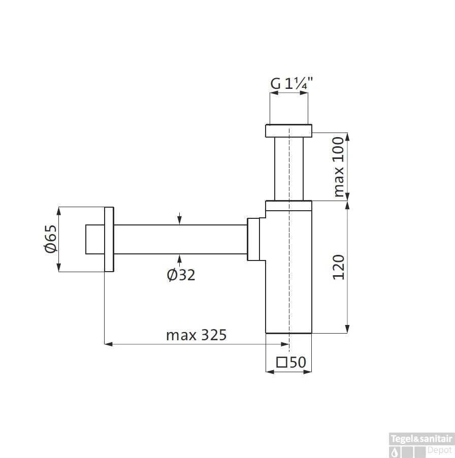 Sifon Herzbach Living Vierkant In Hoogte Verstelbaar Messing Chroom 4 Sifon Herzbach Living Vierkant In Hoogte Verstelbaar Messing Chroom - Afbeelding 2