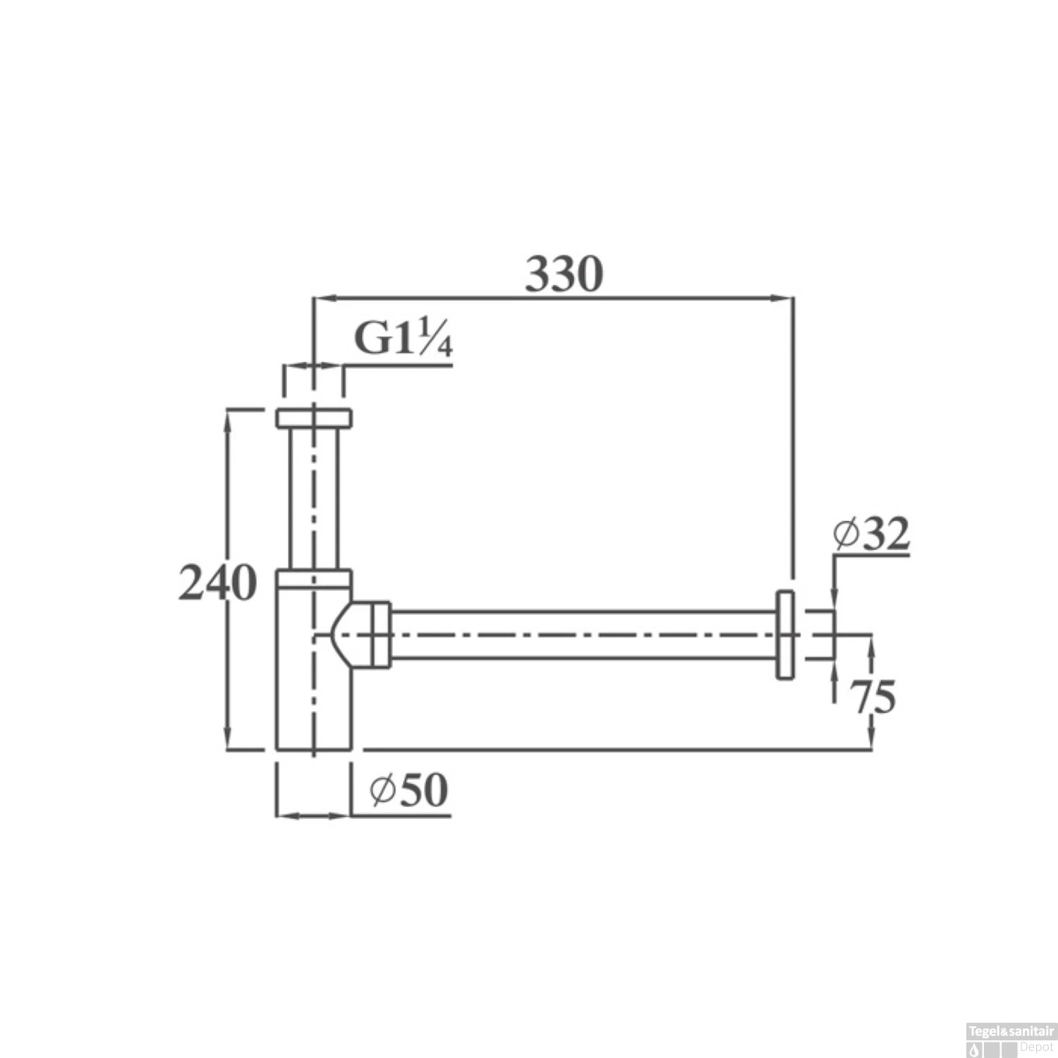 Sifon Sanilux Design 33x24 Cm Goud 4 Sifon Sanilux Design 33x24 Cm Goud - Afbeelding 2