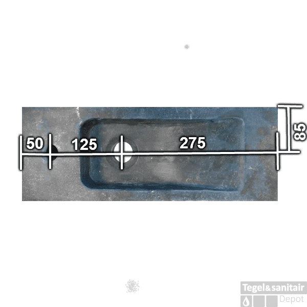 FonteinPack Slim Hardsteen Rechts 45X17X10CM (Keuze Uit 18 Kranen) 6 FonteinPack Slim Hardsteen Rechts 45X17X10CM (Keuze Uit 18 Kranen) - Afbeelding 4