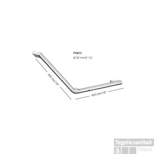 Smedbo Greep Living V-vorm Links 40x40 Cm Gepolijst Chroom 4 Smedbo Greep Living V-vorm Links 40x40 Cm Gepolijst Chroom - Afbeelding 2