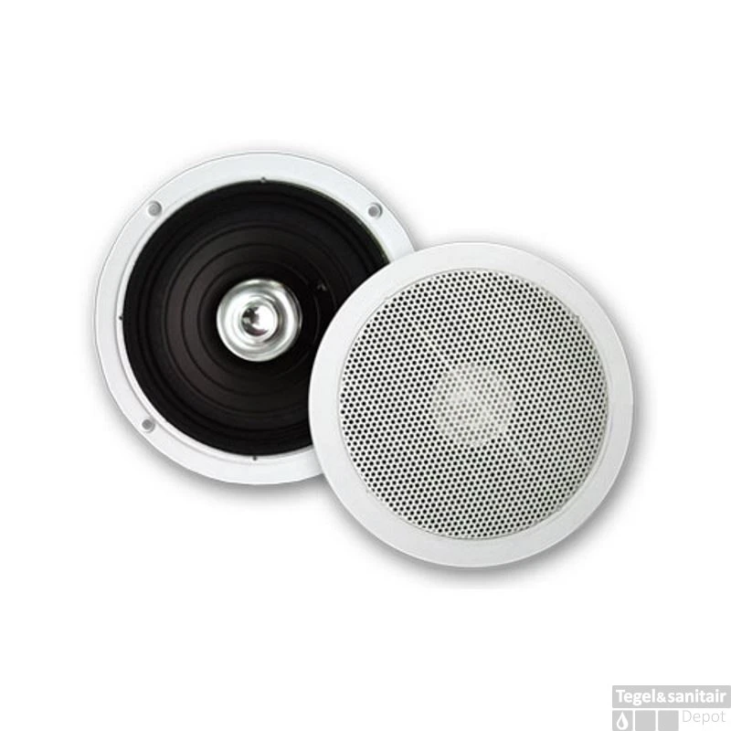 Speakerset Aquasound Jive Economy Spatwaterdicht, 50 Watt, Wit (afm. 155 Mm) 3 Speakerset Aquasound Jive Economy Spatwaterdicht, 50 Watt, Wit (afm. 155 Mm)