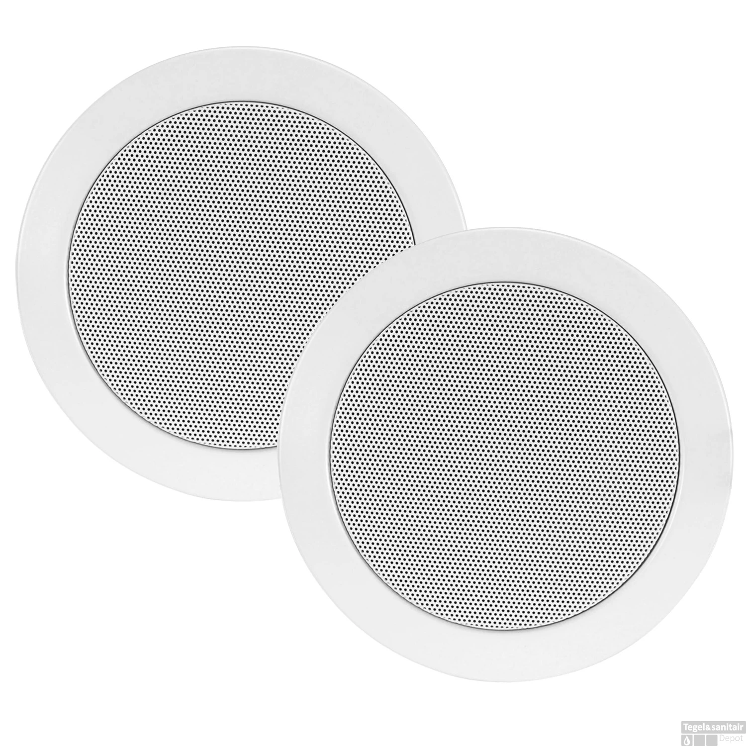 Speakerset Aquasound Twist Spatwaterdicht 45 Watt 135 Mm Wit (RAL 9016) 3 Speakerset Aquasound Twist Spatwaterdicht 45 Watt 135 Mm Wit (RAL 9016)