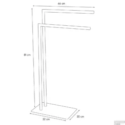 Handdoekrek 2-armig Sealskin Tube Wit 15 Handdoekrek 2-armig Sealskin Tube Wit -Goedkope Stijl Baden Winkel ssk362383210 tekening